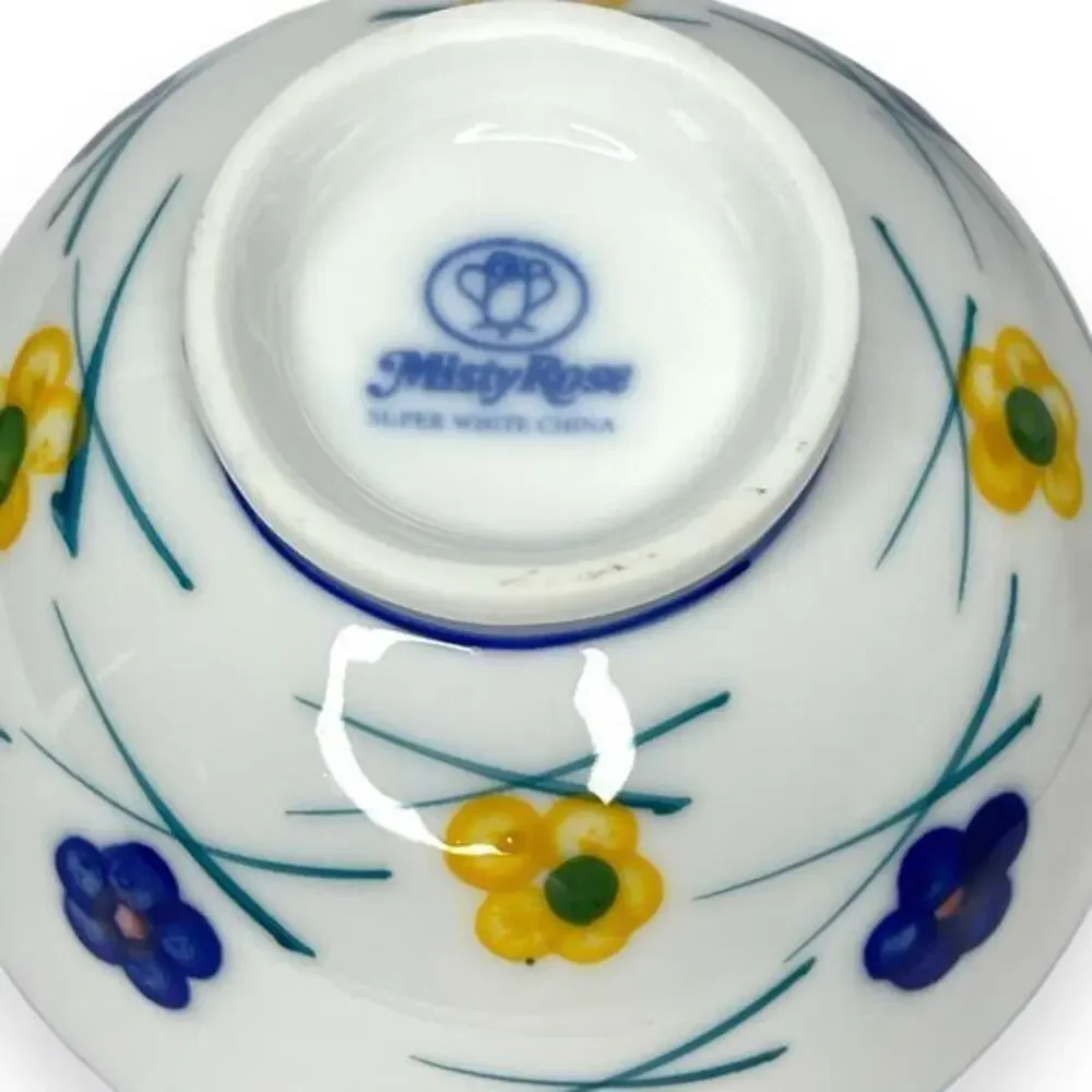 MISTY ROSE Floral Rice Bowls Set of‎ 4
